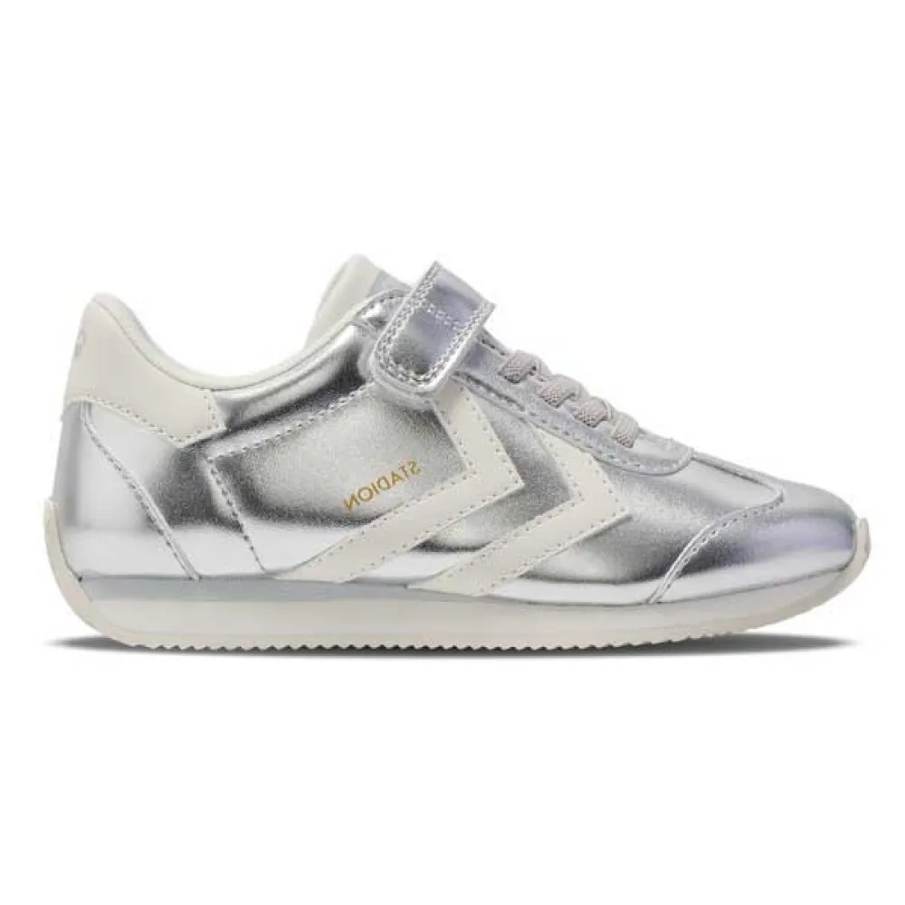 

Кроссовки Hummel Stadion Metallic, серебряный