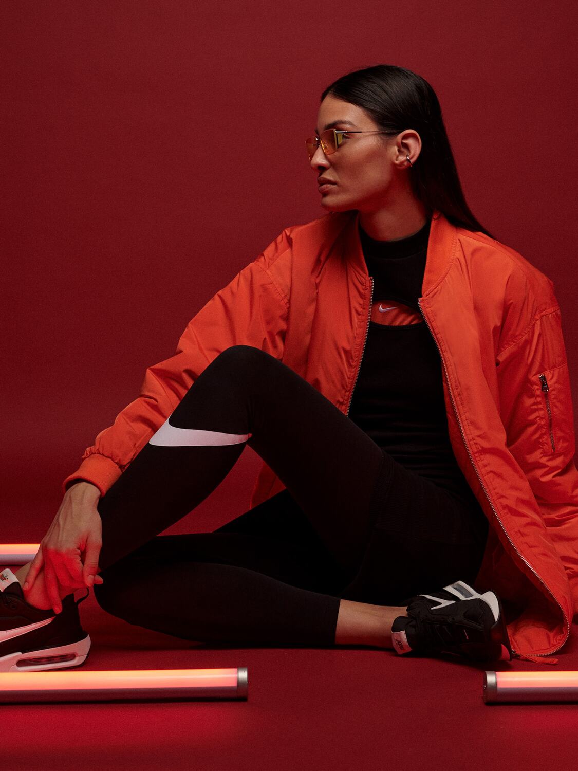 NIKE Скинни-легинсы 'Essential' в черном цвете — фото 3
