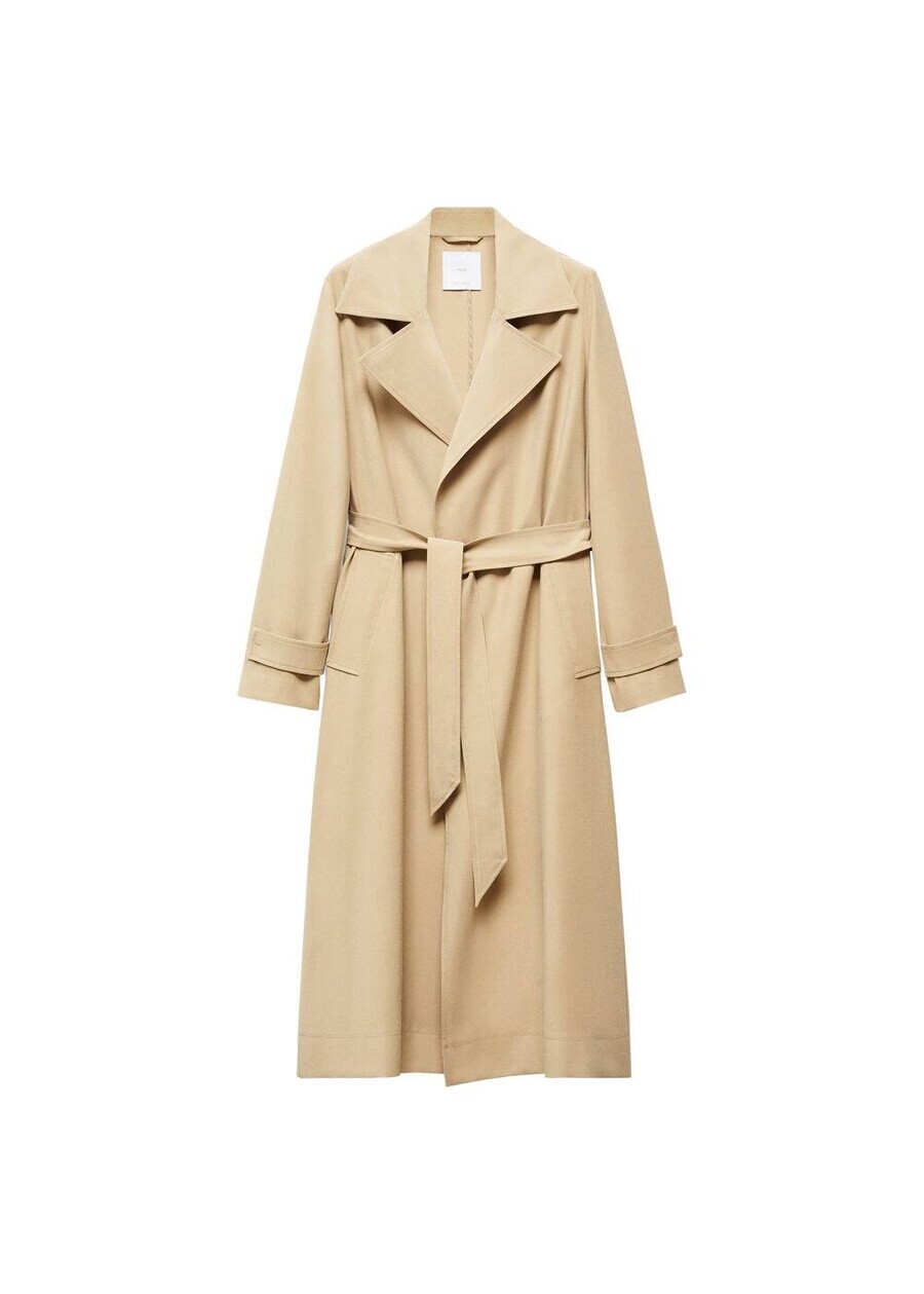 

Тренч MANGO Between-Seasons Coat Taxi, бежевый