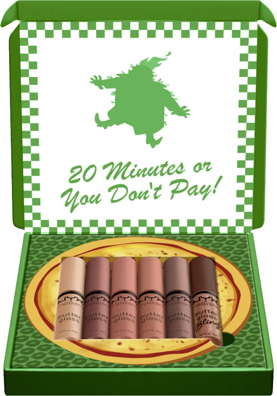 Блеск для губ NYX Professional MakeUp Lipgloss-Set Home Alone Butter Gloss Shade ,,Little Nero's Pizza'' Nudes — фото 2