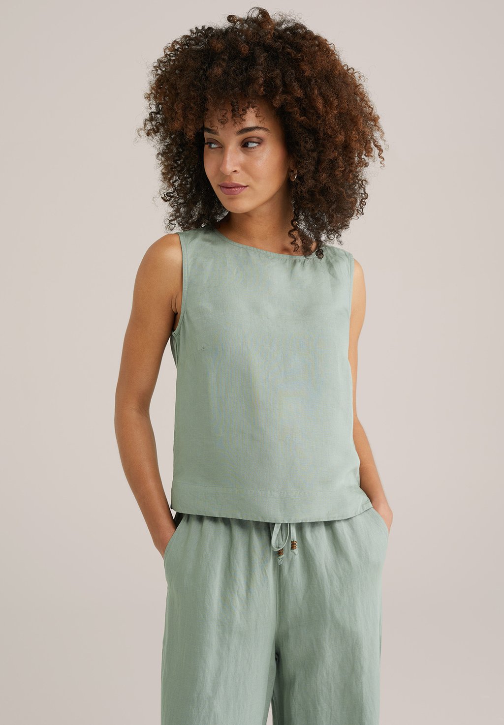 

Топ Blouse WE Fashion, светло-серый