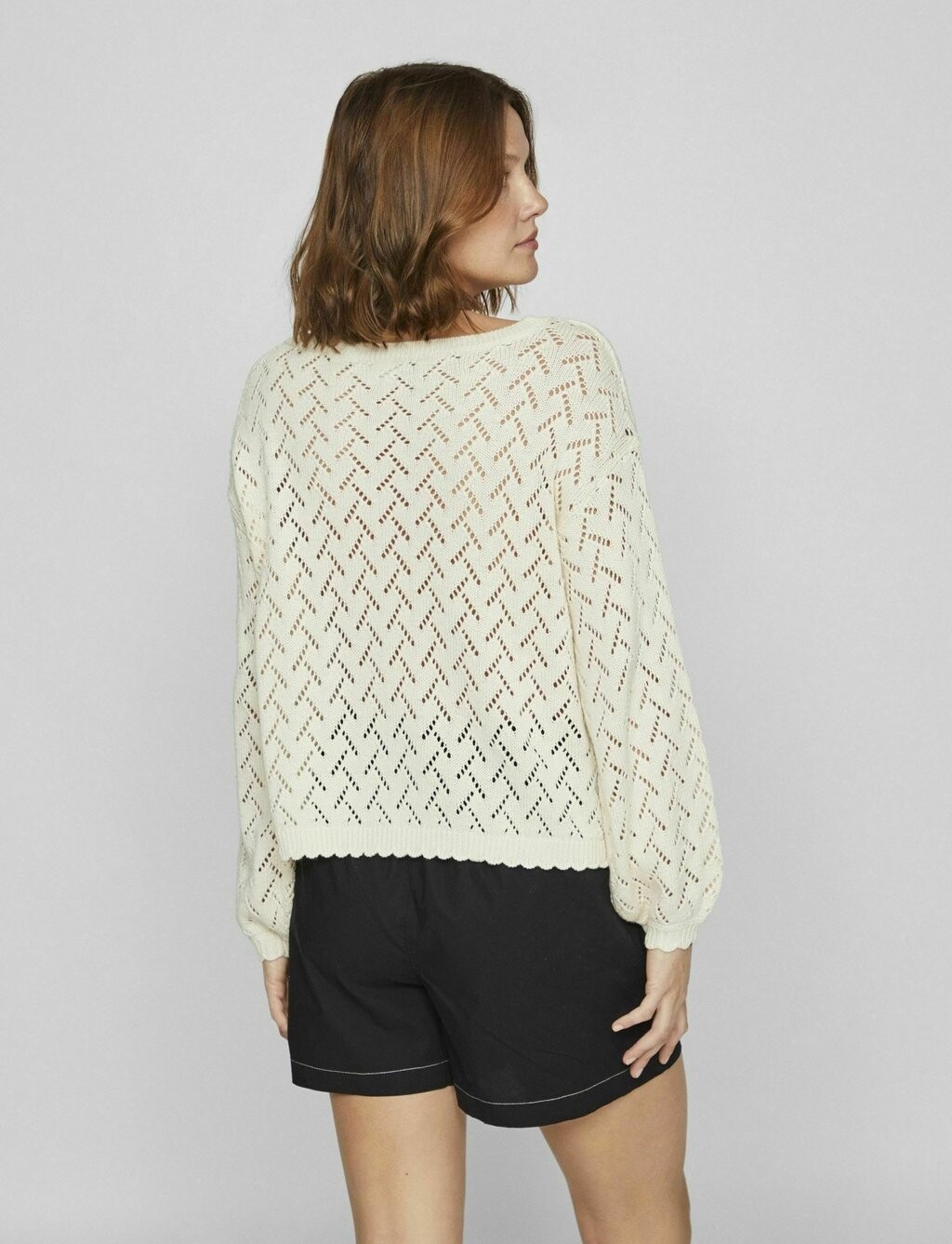 

Джемпер STRICKPULLOVER U-BOOT-AUSSCHNITT VILA, бежевый