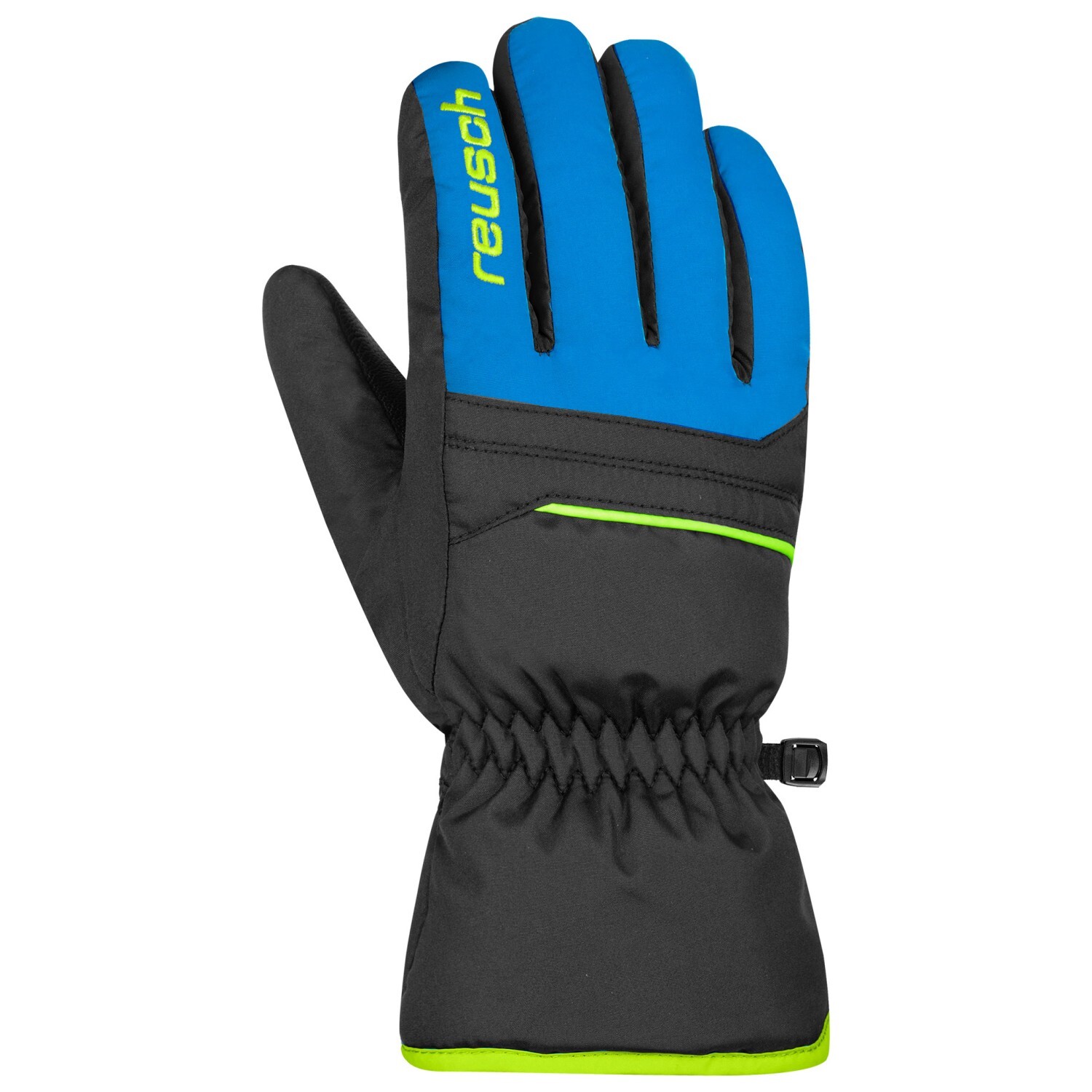 

Перчатки Reusch Alan, цвет Black/Brilliant Blue/Safety Yellow