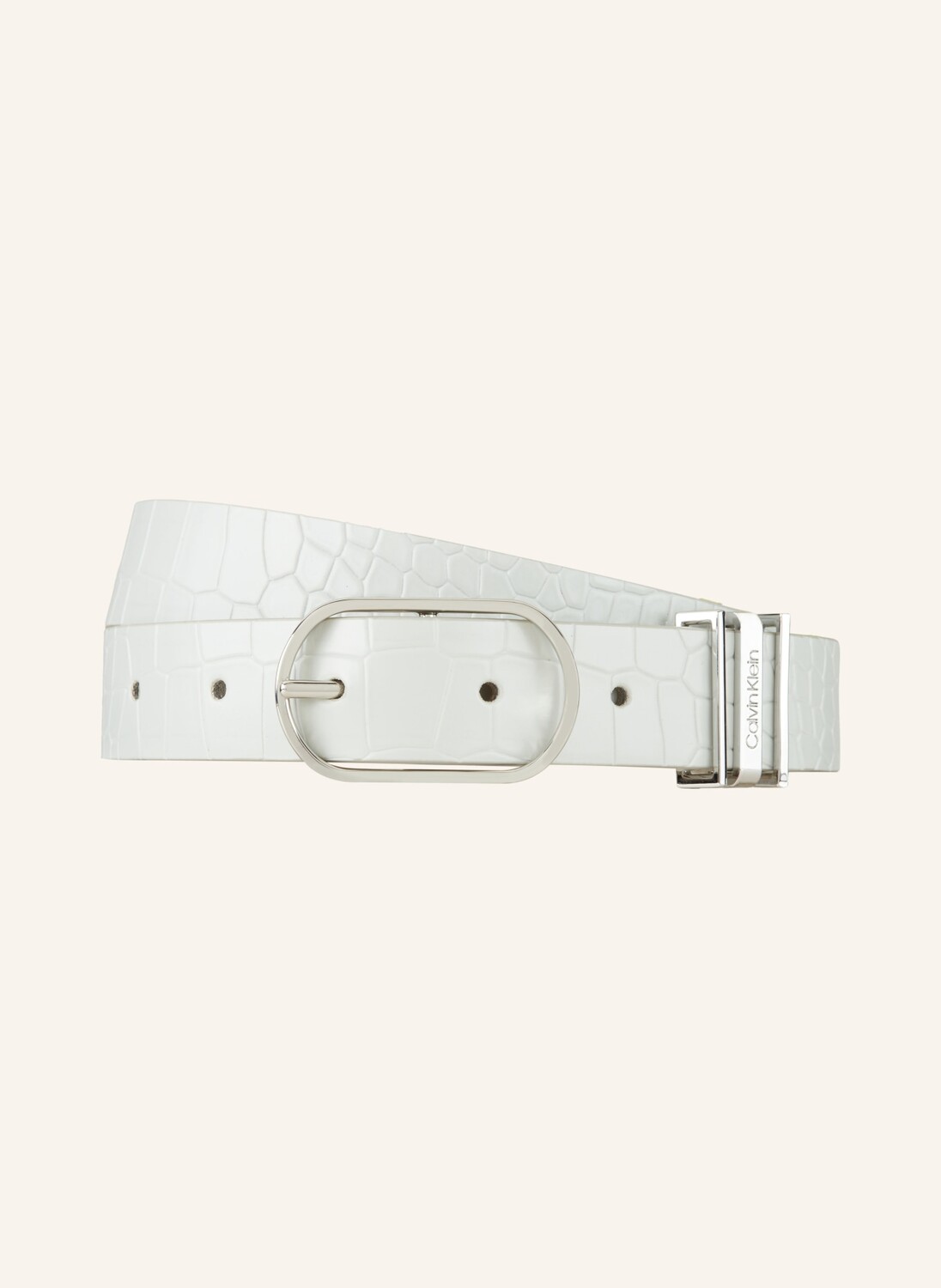 

Кожаный ремень Calvin Klein, серый