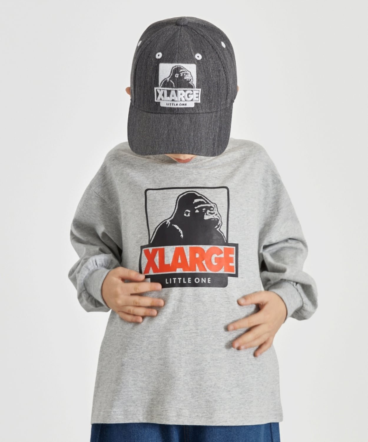 Футболка с длинным рукавом OG XLARGE KIDS, Top Gray