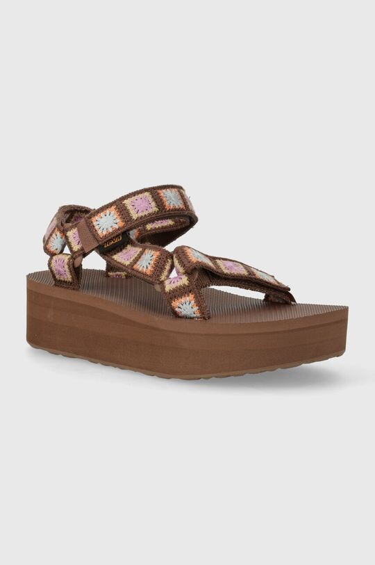 

Босоножки Flatform Universal Crochet Teva, коричневый