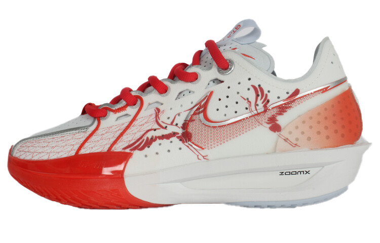 

Баскетбольные кроссовки Air Zoom GT Cut 3 унисекс с низким верхом красного/белого цвета Nike