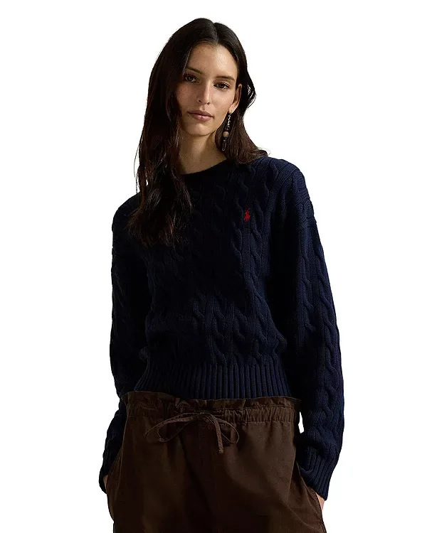 Свитер крупной вязки с круглым вырезом Ralph Lauren, Blue