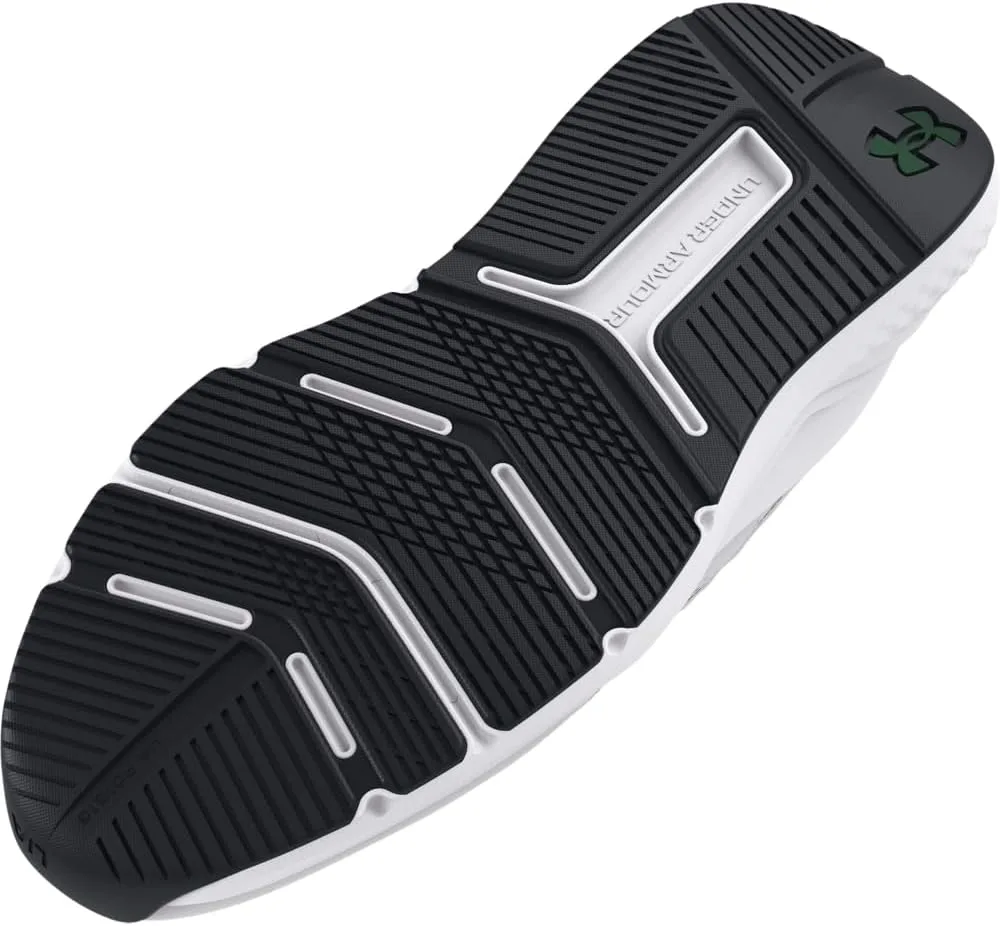 Кроссовки Under Armour Charged Commit Tr 3 Cross Trainer для мужчин, белый/зеленый/серый — фото 3