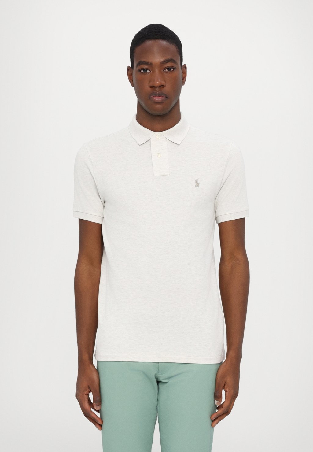 

Поло SHORT SLEEVE Polo Ralph Lauren, светло-серый