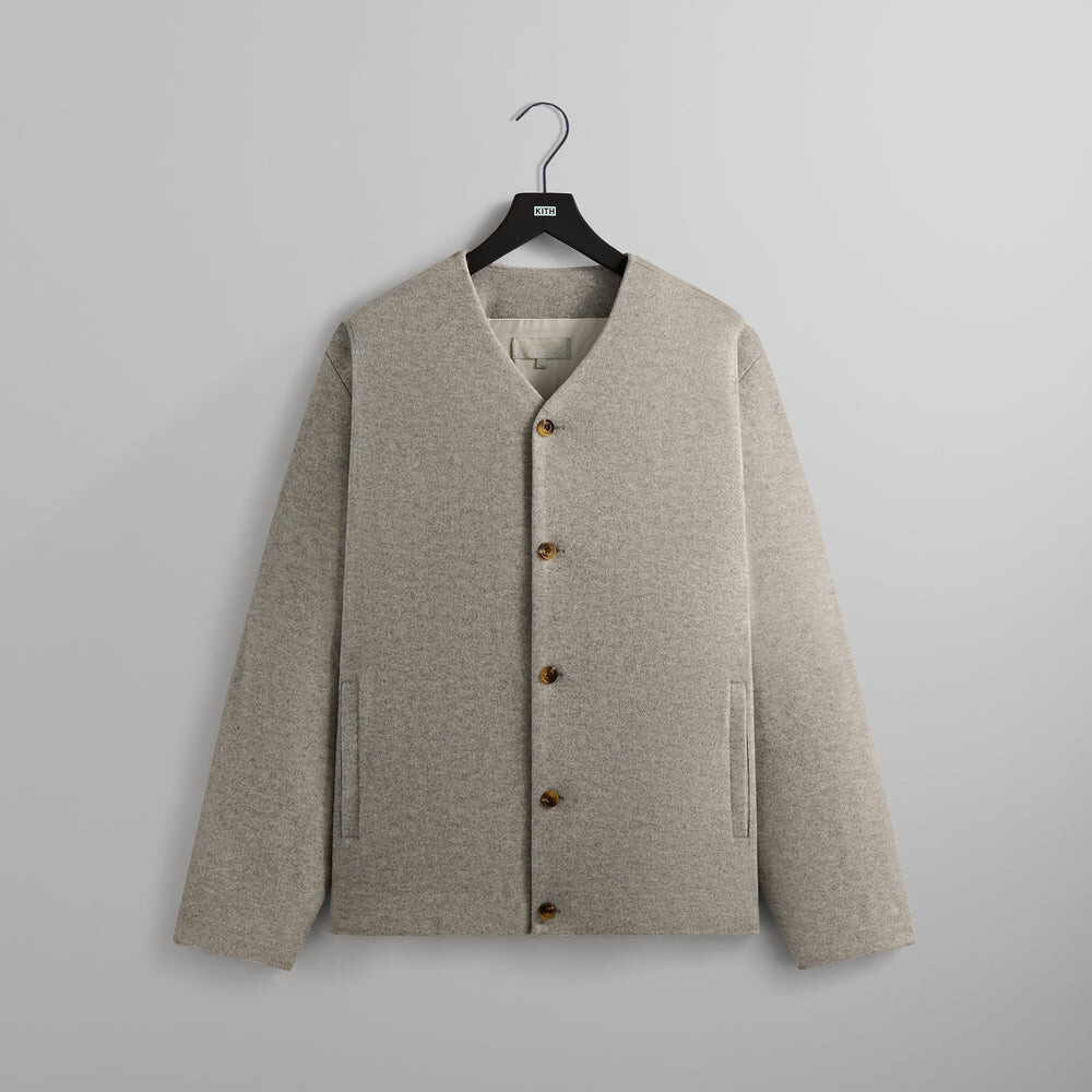 

Куртка Kith Felted Jersey Jonah Liner, цвет Medium Heather Grey