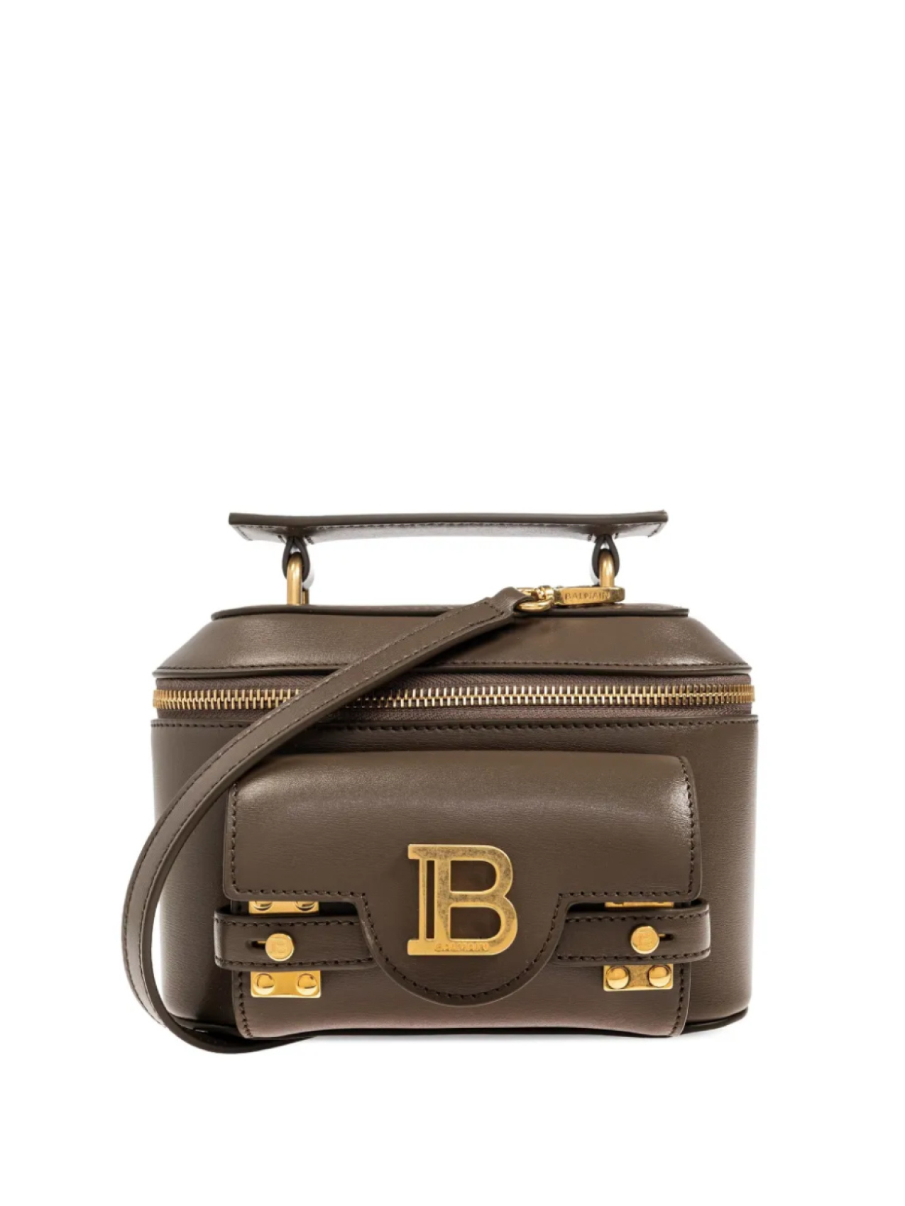 

Кожаная мини-сумка Buzz Balmain, зеленый