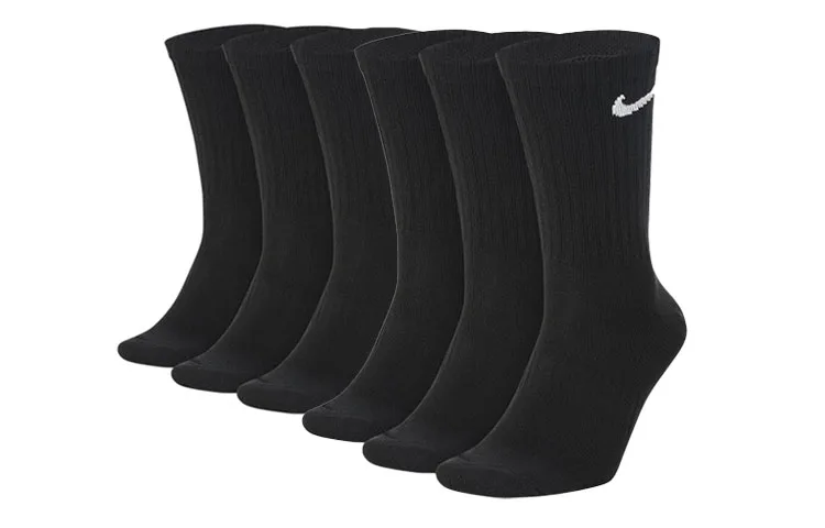 Nike Комплект из 3 пар высоких носков для мужчин Black