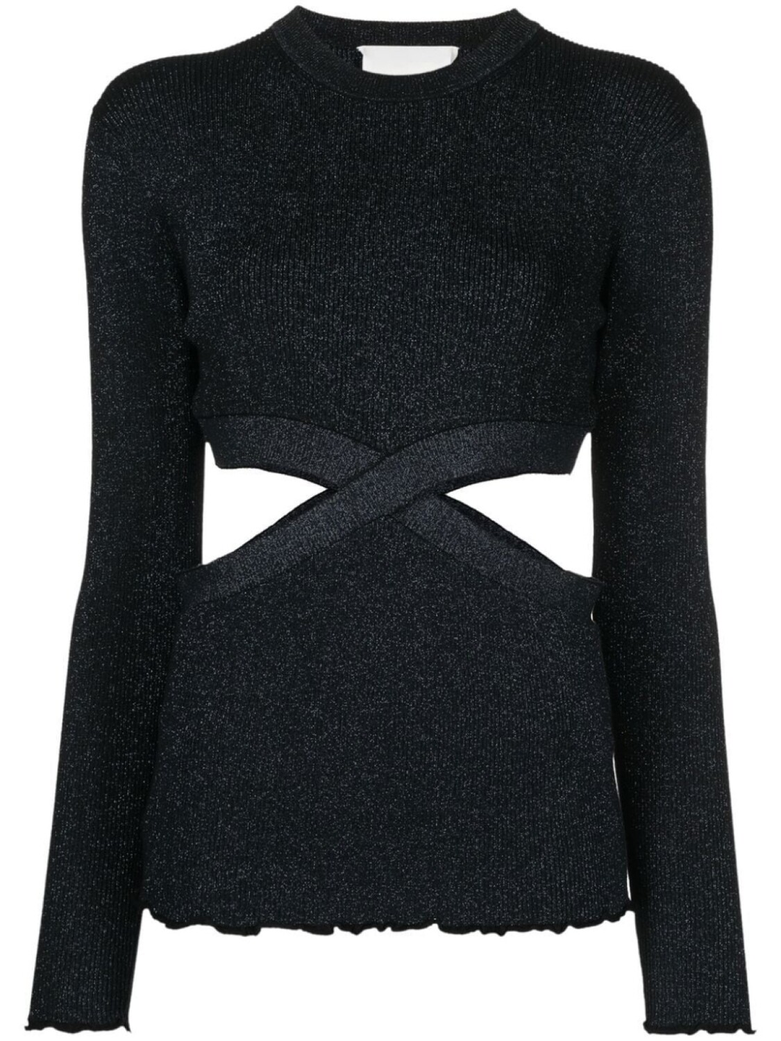 

3.1 Phillip Lim трикотажный топ с вырезами, черный
