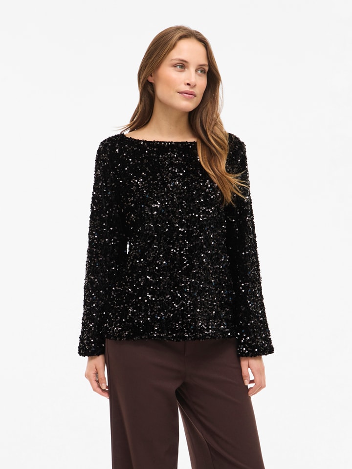 

Vila Черный свитер "Vifaith"