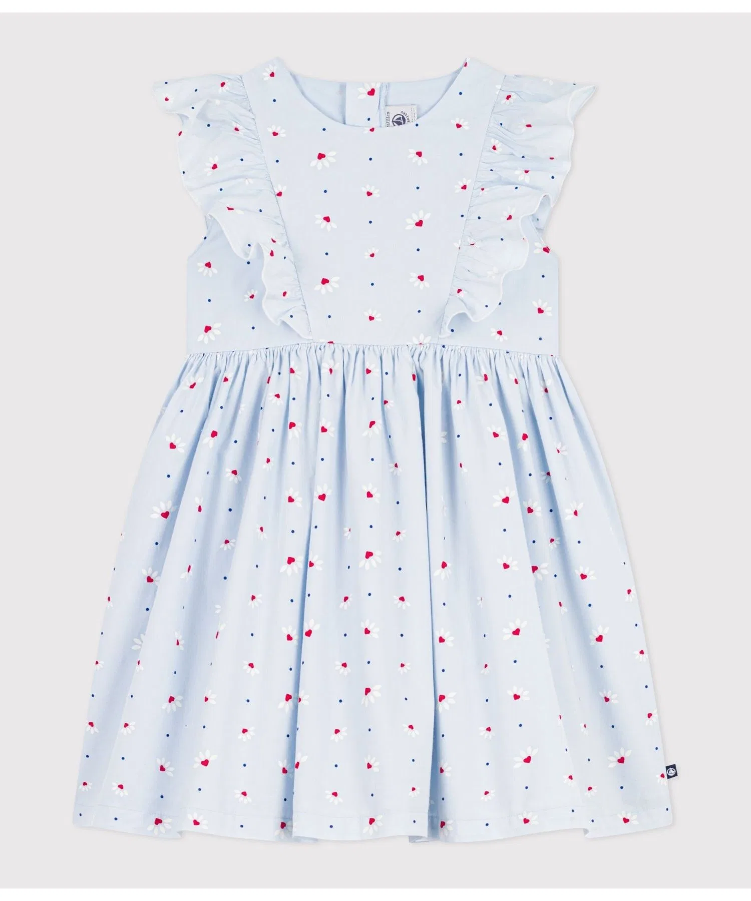 Детское платье PETIT BATEAU с цветочным принтом — фото 3