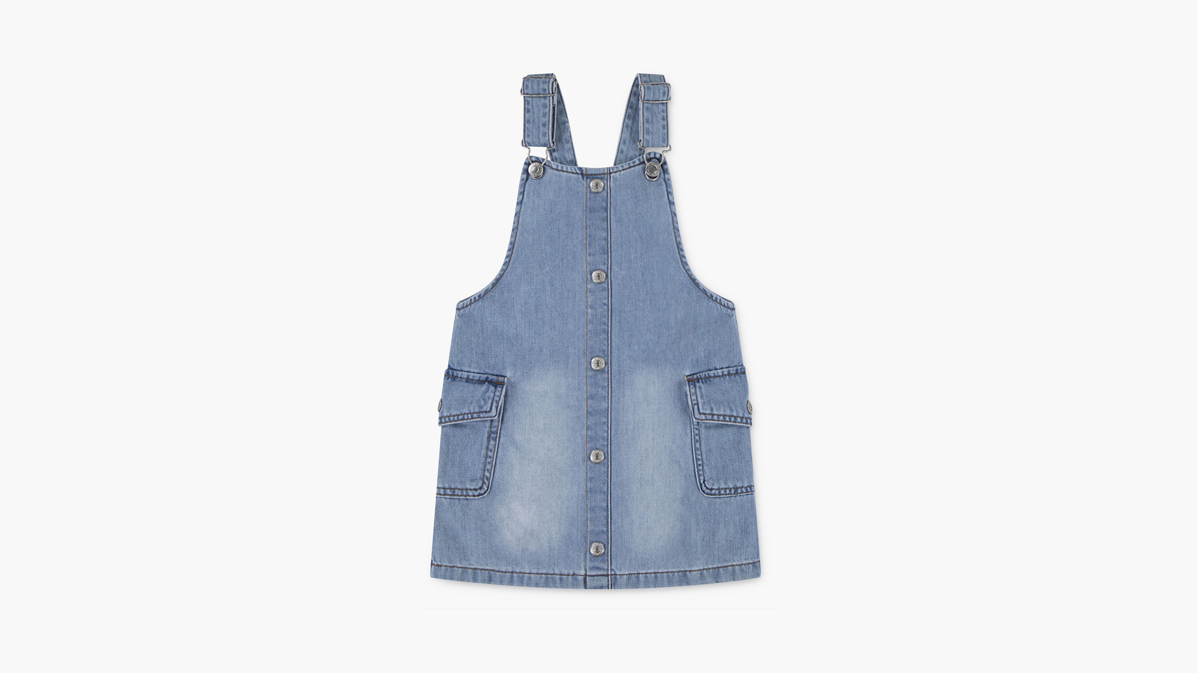 

Юбка с карманом для груза для девочек 2T-4T Levi's, цвет Fully Baked - Light Wash