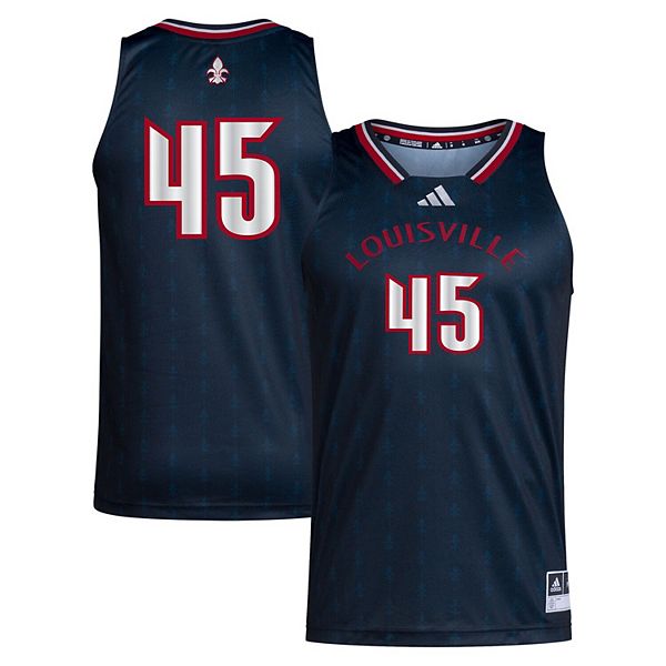 

Мужская баскетбольная майка #45 black louisville cardinals swingman Adidas