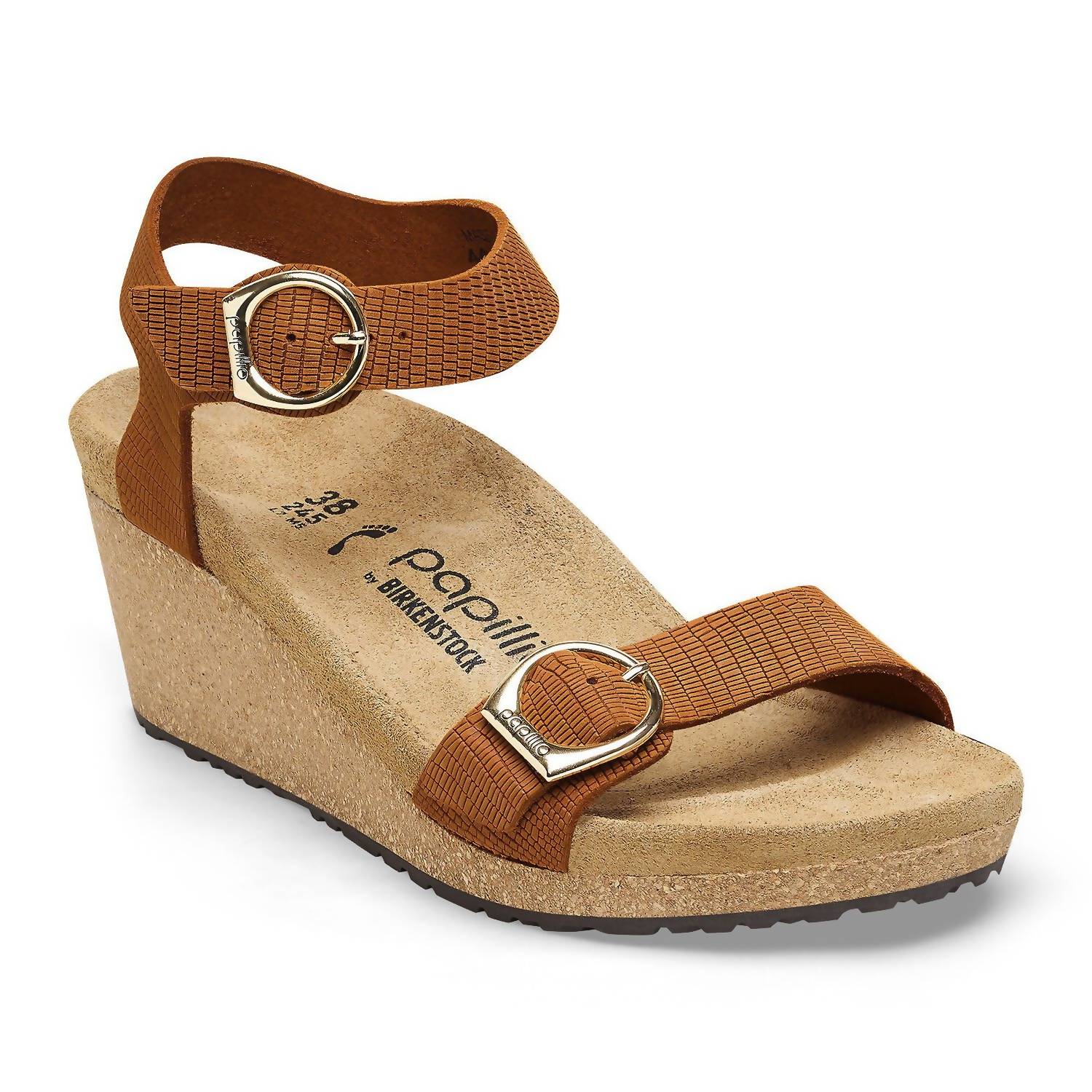 Soley сандалии-клин на кольцевой застежке в терракотовом цвете Birkenstock, оранжевый