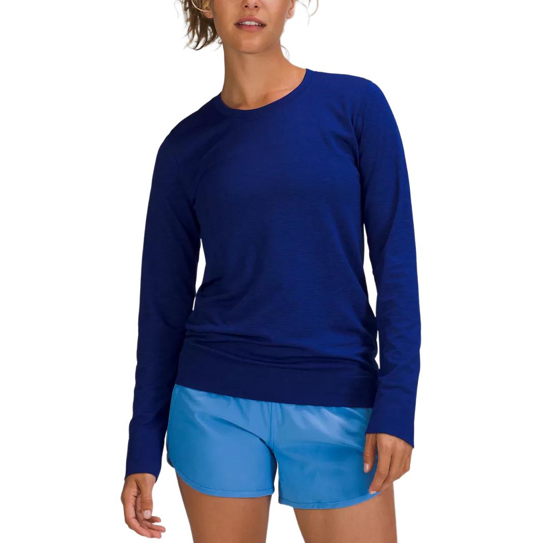 

Футболка Swiftly Collection Relaxed Collection для женщин Lululemon, larkspur синий