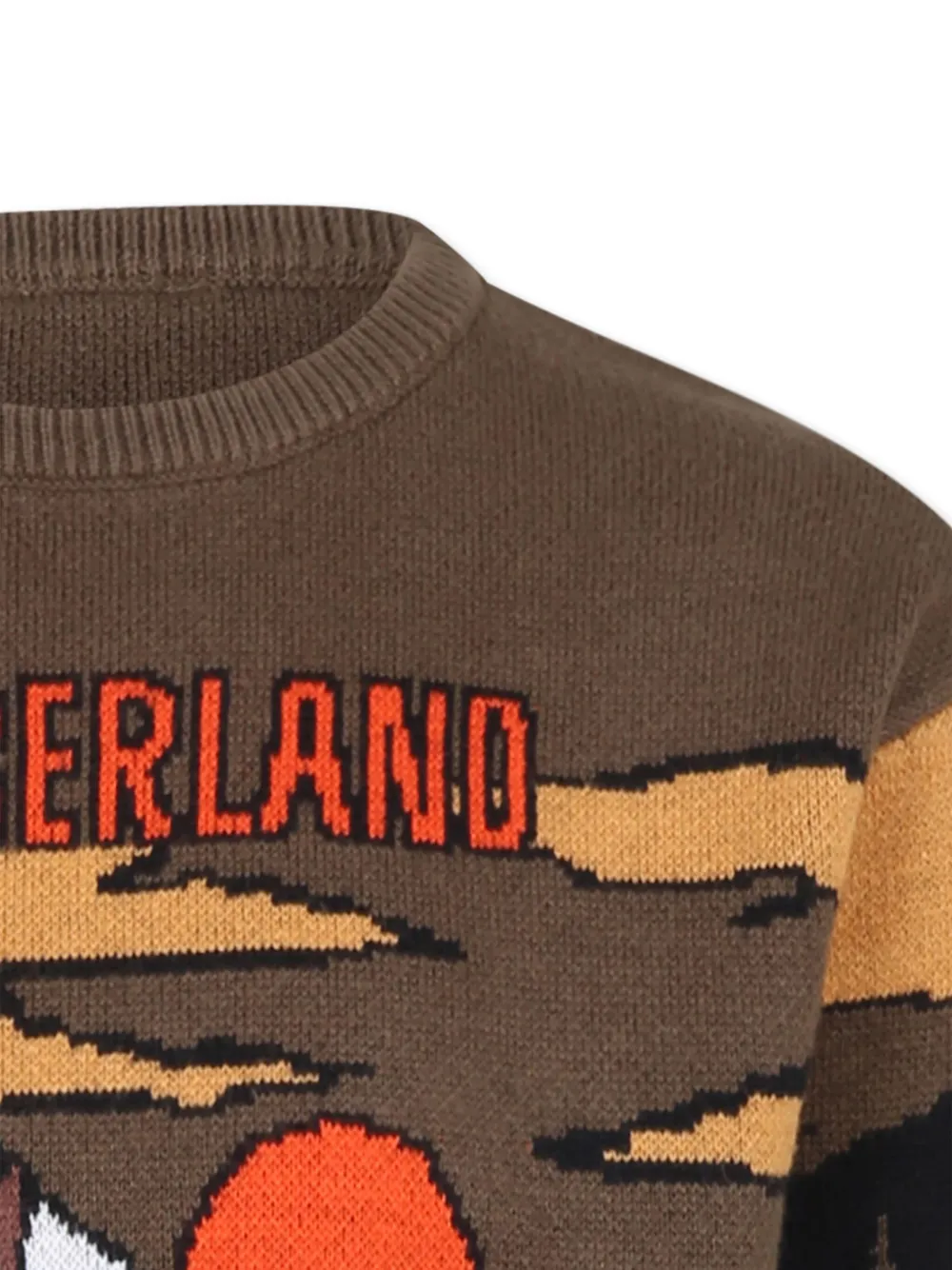 Джемпер с графичным принтом Timberland Kids, зеленый — фото 3