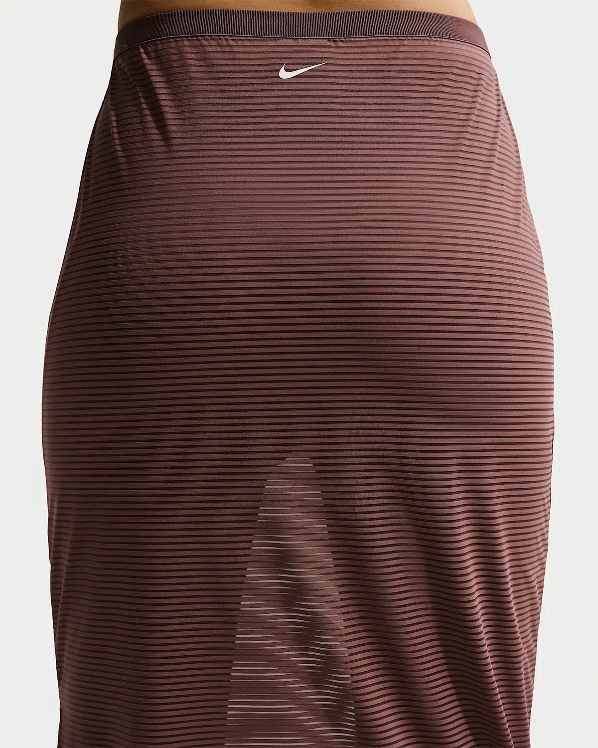 Женская полупрозрачная миди-юбка Nike Sportswear Slim Sheer, Tattoo/Sail — фото 3