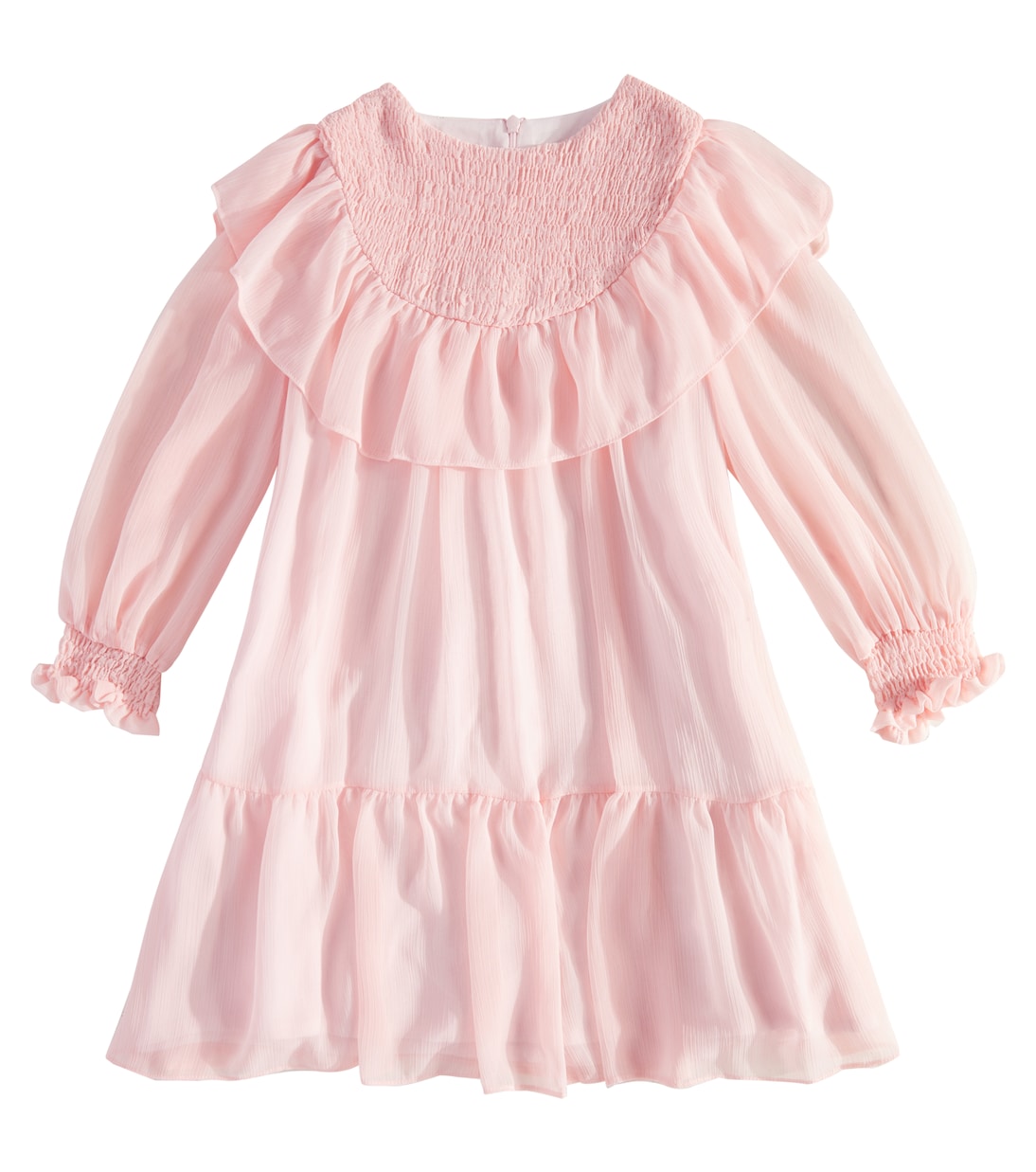 

Платье из шифона с рюшами и сборками Patachou, Pale Pink