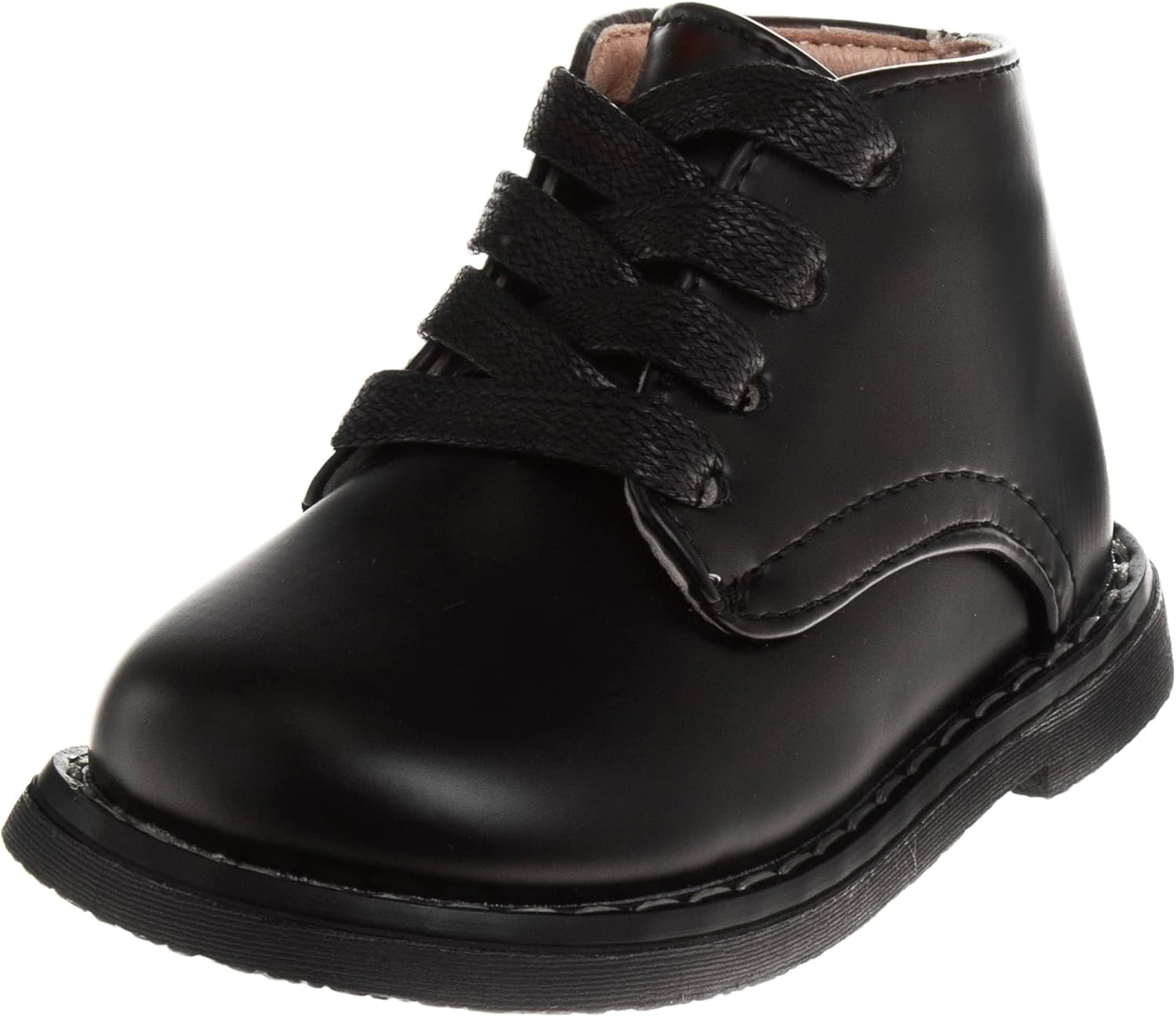 

JOSMO Baby Boys Girls Unisex Walking Shoes First Step Walker Lightweight Synthetic Non-Slip High top (Infant-Toddler), Black