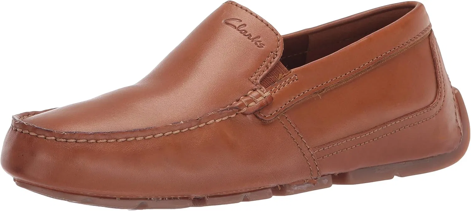 Лоферы Clarks из натуральной кожи, Tan Leather