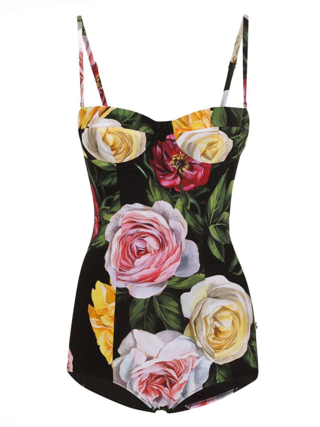 

Dolce & Gabbana купальник с цветочным принтом, черный