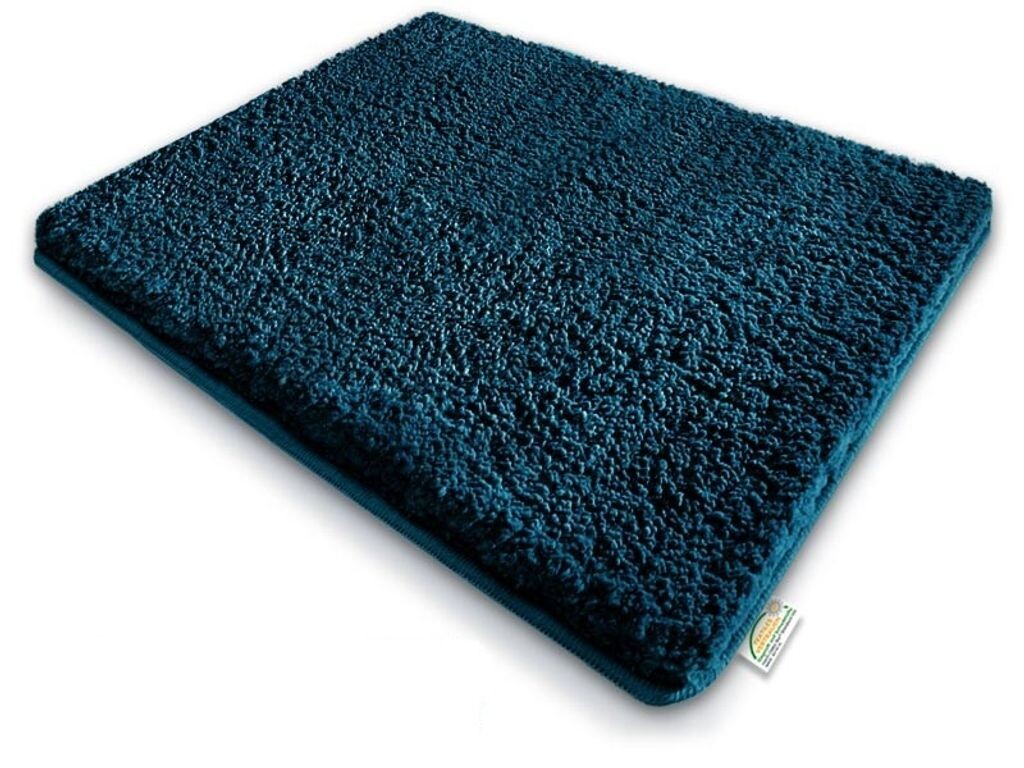 

Коврики для ванной Sky очень пушистые, разные цвета и размеры Cool Teal 50 x 80 см Floordirekt, синий