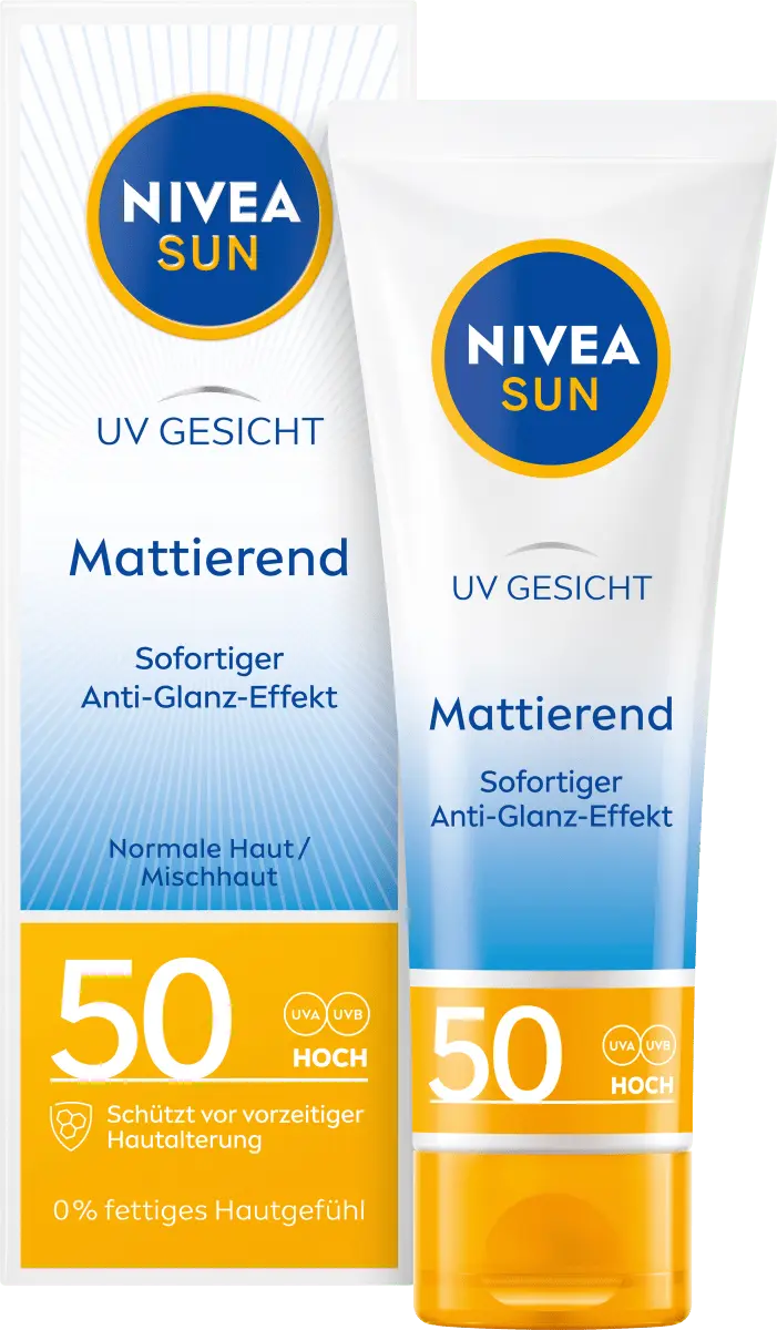 

Солнцезащитный крем для лица матирующий SPF 50 500мл NIVEA