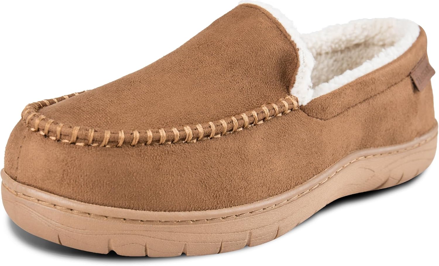 

Мужские домашние тапочки Haggar Venetian Slipper для дома и улицы с комфортом из пены с эффектом памяти, Tan