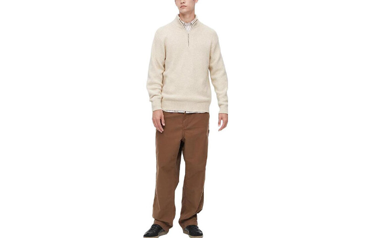

Мужской свитер Uniqlo, цвет light beige