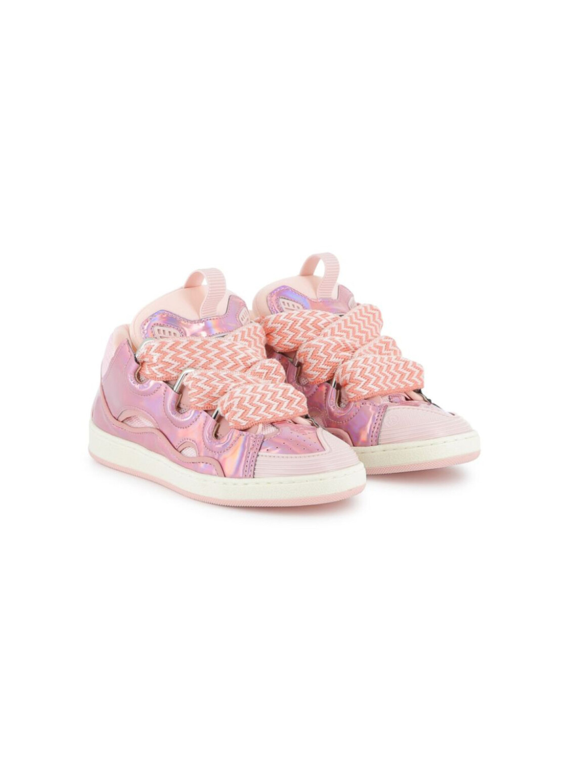 

Lanvin Enfant кроссовки со вставками, розовый