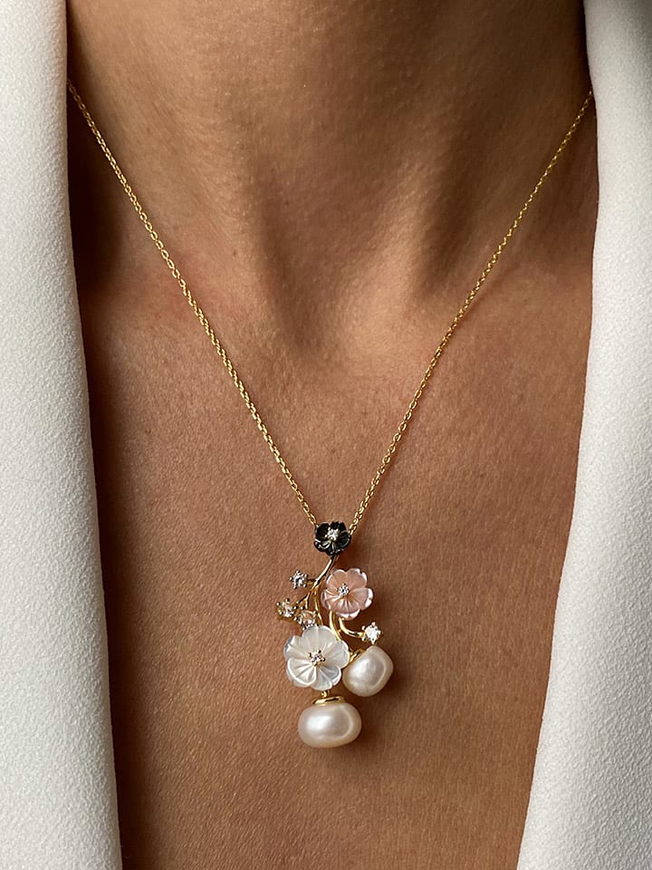 

Позолоченное ожерелье с подвеской - (Д) 40 см Les Petites Précieuses