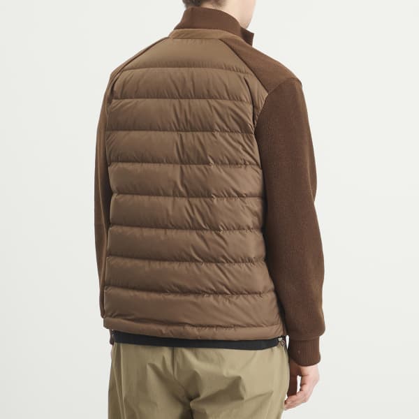 Флисовая куртка-мешок на молнии Moncler, коричневый — фото 3
