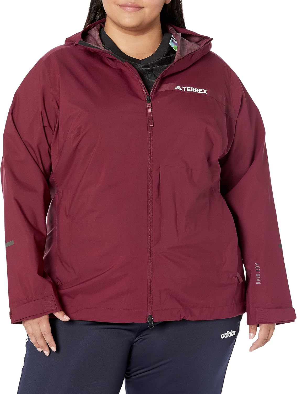 

adidas Женская куртка-дождевик Terrex Multi Rain.rdy 2.5-Layer, Shadow Red