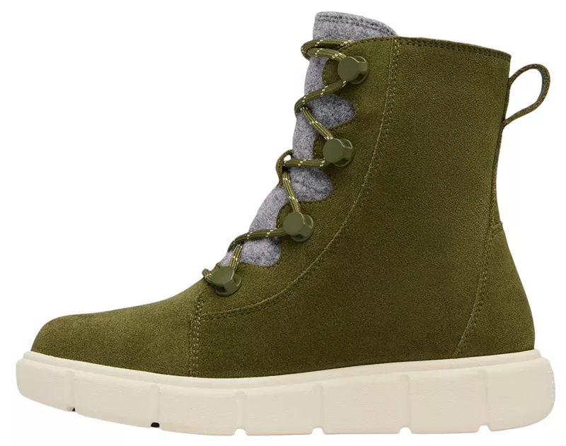 Женские зимние ботинки Sorel Explorer III Joan WP высокие, зеленый — фото 4