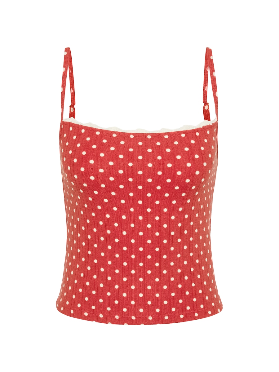 

Пижамная рубашка Abercrombie & Fitch, красный