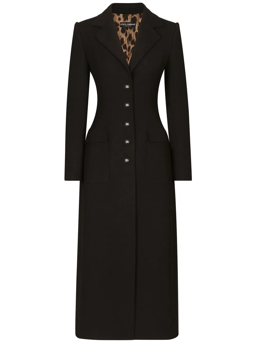 

Однобортное пальто DOLCE & GABBANA, черный