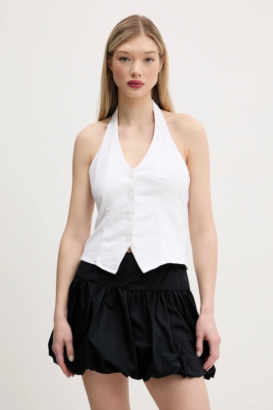 

Льняной жилет Hollister Co., белый