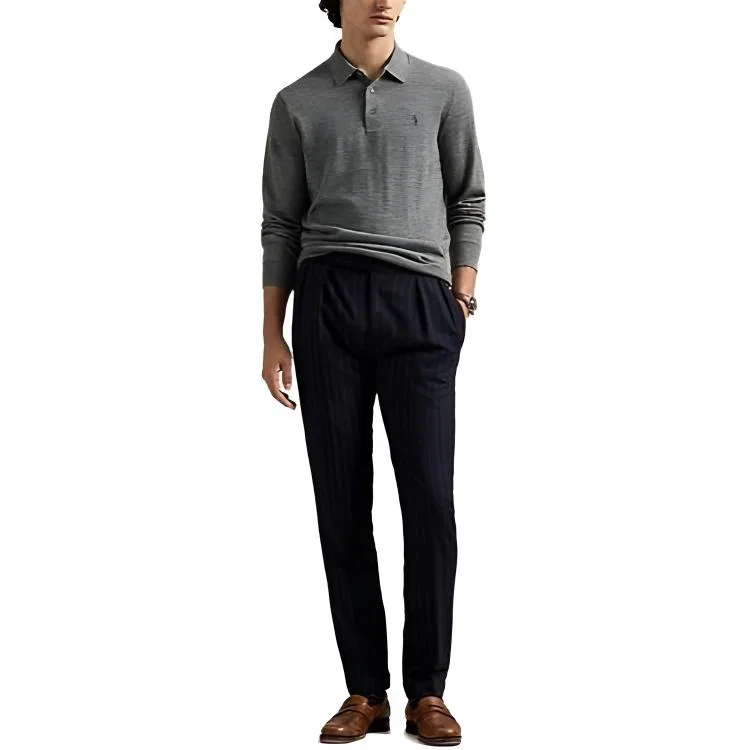 Поло из шерсти Polo Ralph Lauren, Gray — фото 3