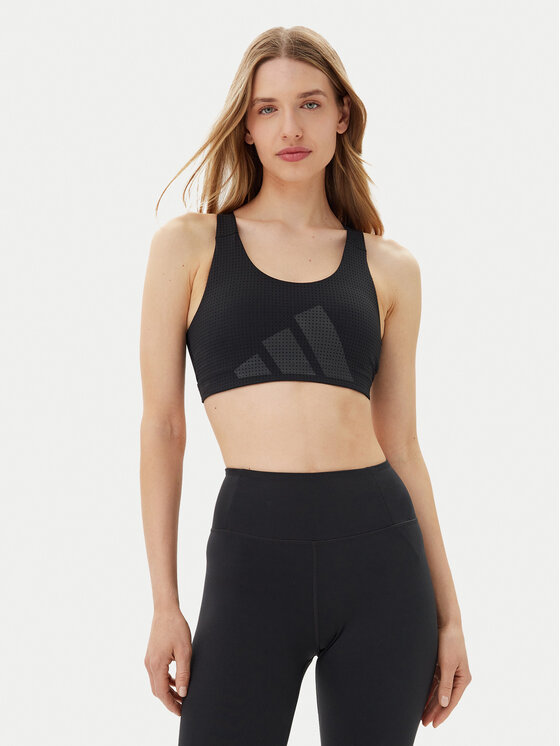 

Облегающий спортивный бюстгальтер Powerimpact HIIT JI9964 Adidas, черный