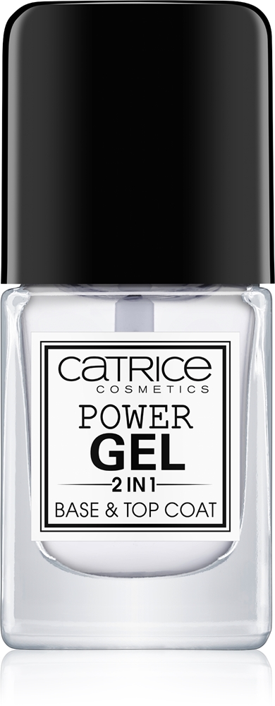 

Power gel 2 в 1 основа для лака и верхнее покрытие Catrice, 10,5 мл