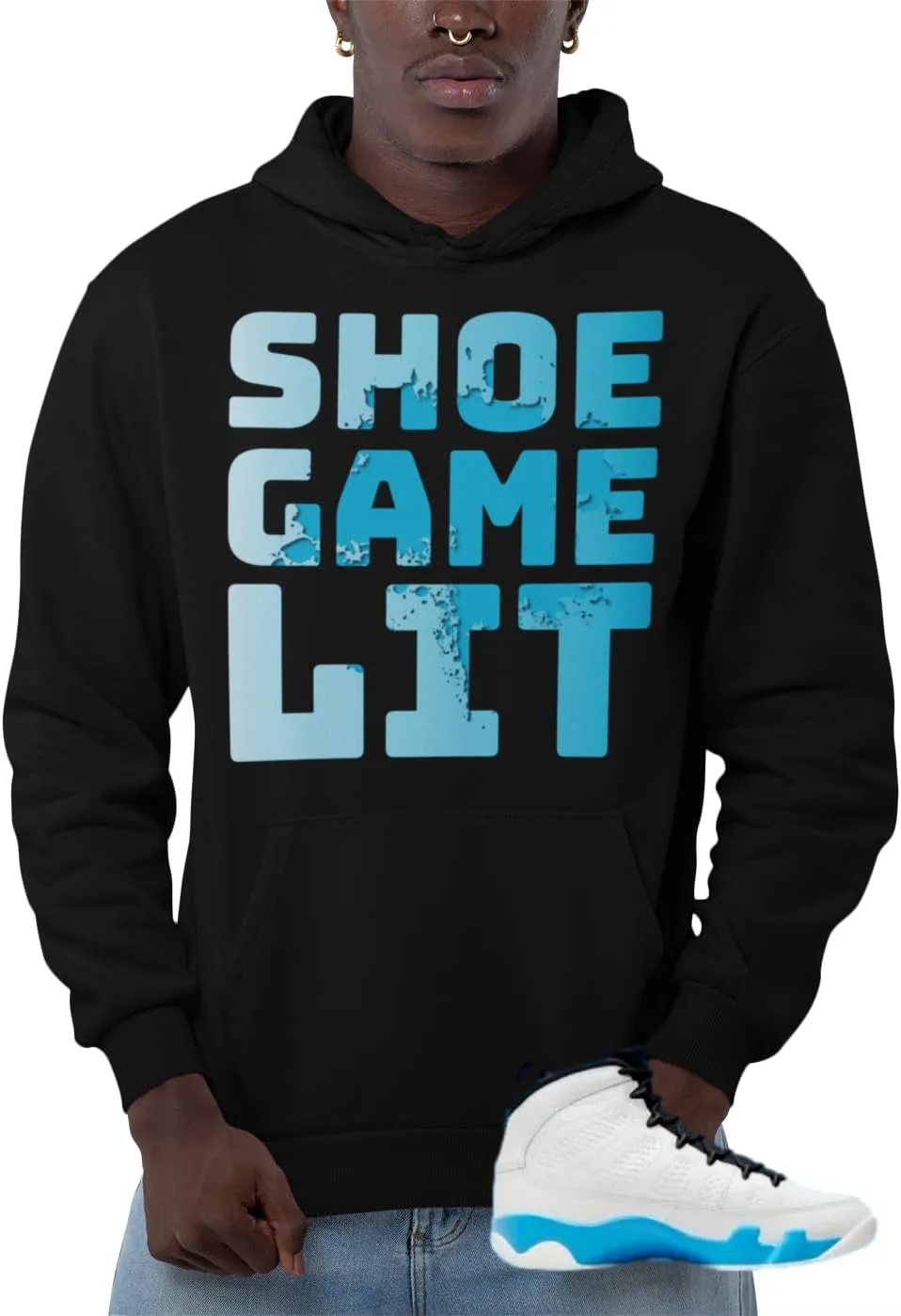 

Толстовка с капюшоном Jordan 9 Powder Blue House Of Tees