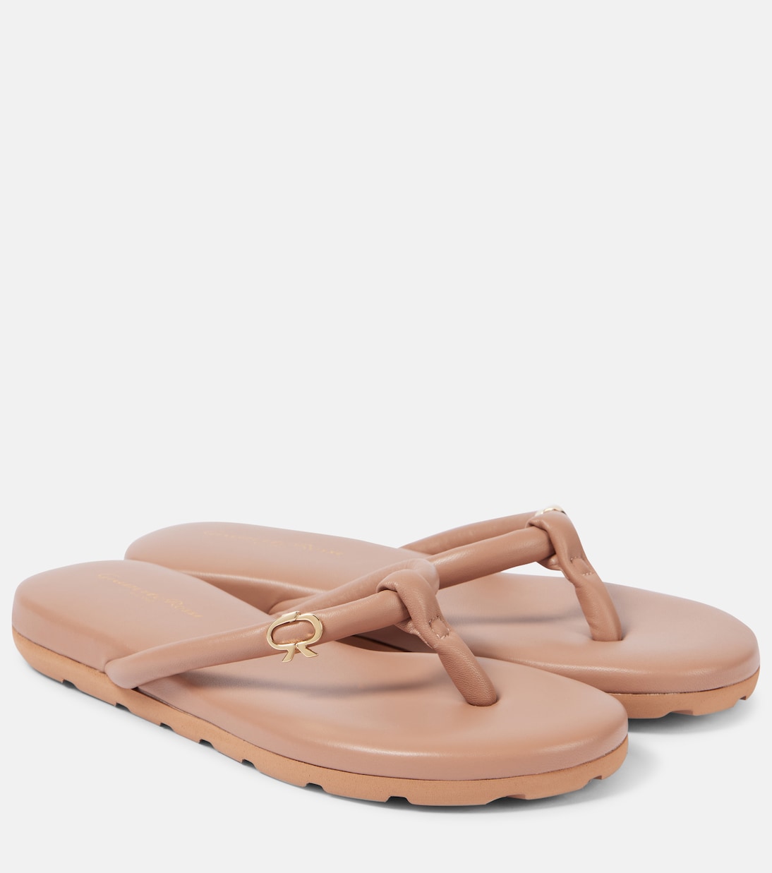Сандалии Juno из кожи Gianvito Rossi, Praline