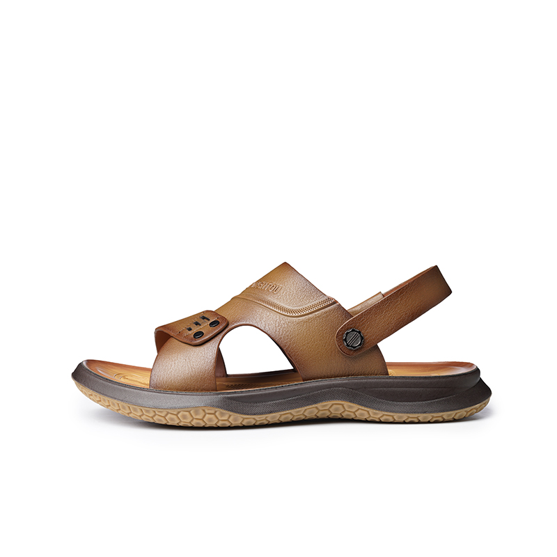 

Пляжные сандалии мужские коричневые LAORENTOU, хаки