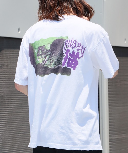 

LONELY/論理 Футболка BAKE NEKO, принт, бренд LONELY (Riron), белый