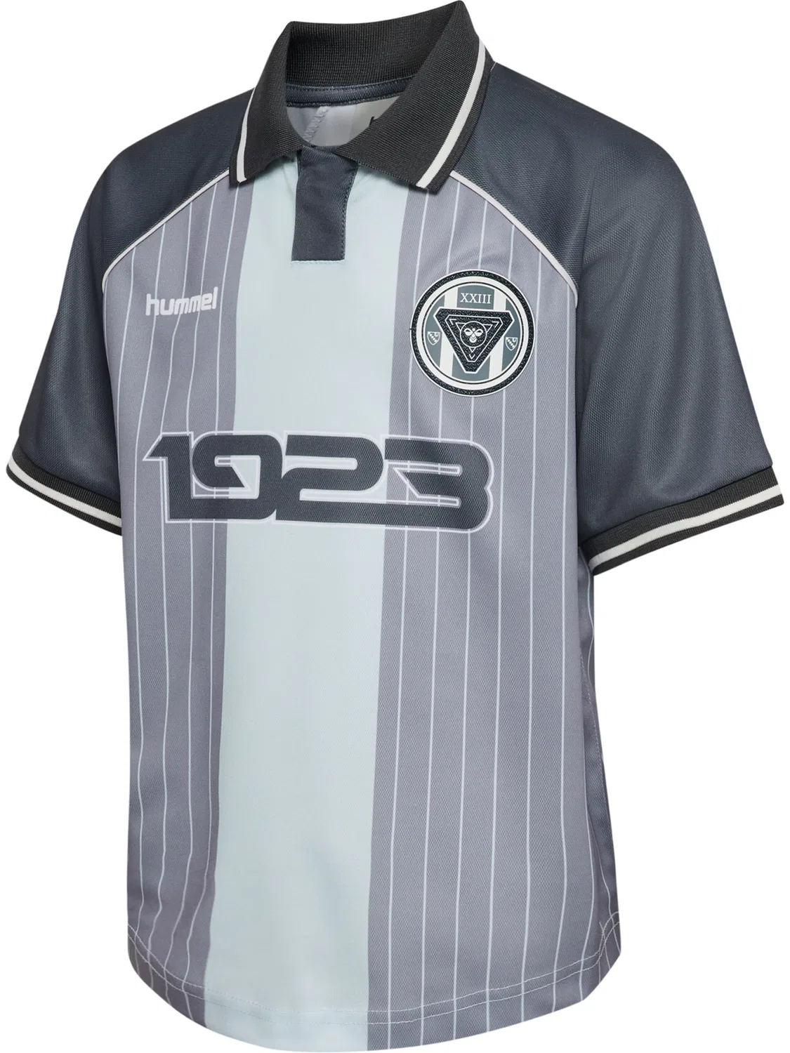 Рубашка Hummel Performance серого и светло-серого цвета — фото 3